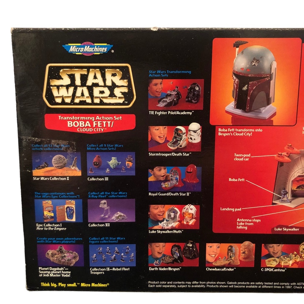 Star Wars Micro Machines Boba Fett/Cloud City Playset - Picture 3 of 14
